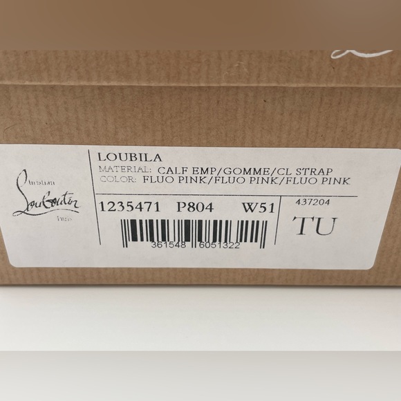 ❌SOLD❌$1490 NEW NWT Christian Louboutin Calfskin Loubi la Mini Pink Shoulder Bag - Picture 15 of 16